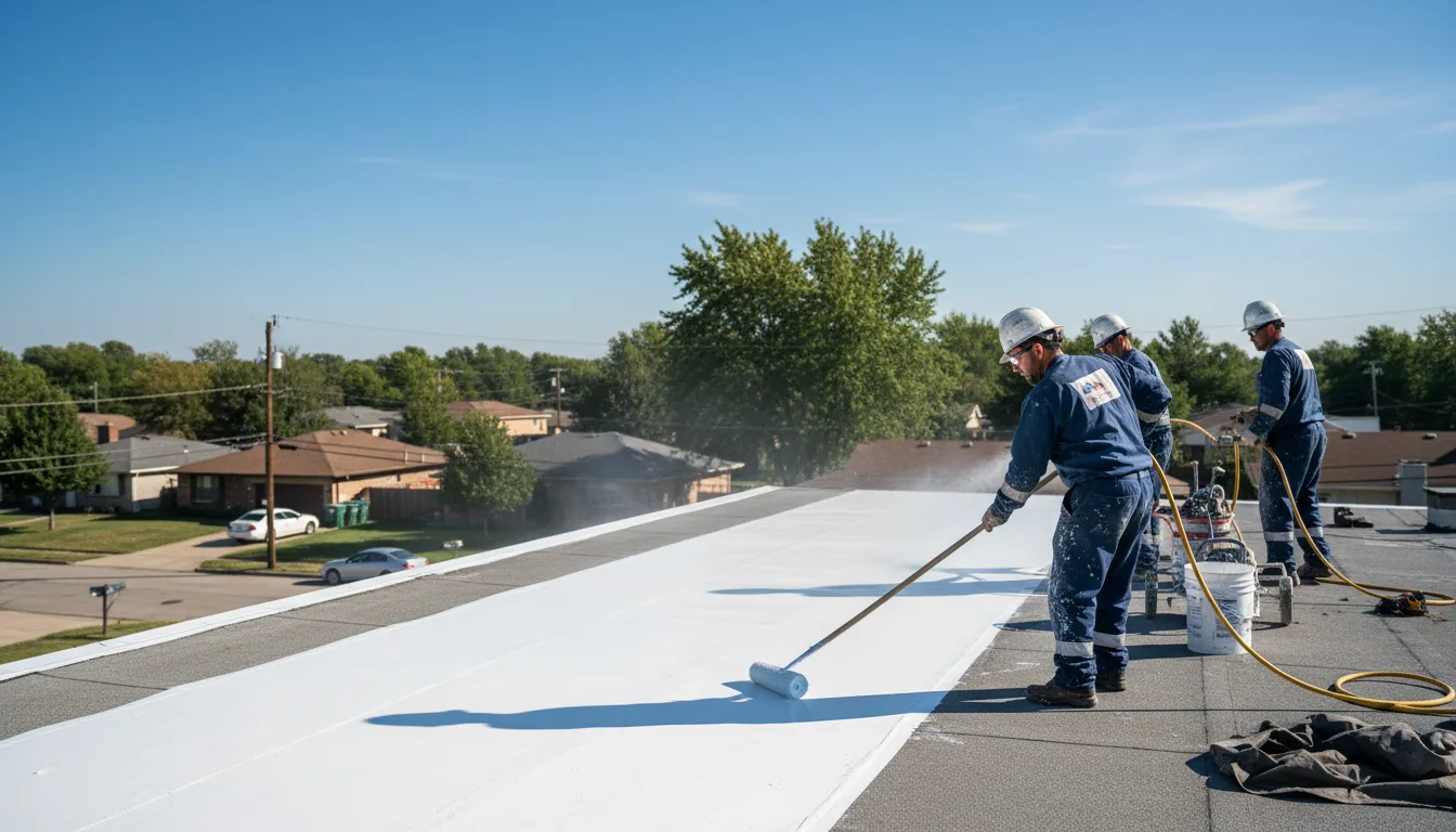 Commercial roof coating in Westphalia, IN near me